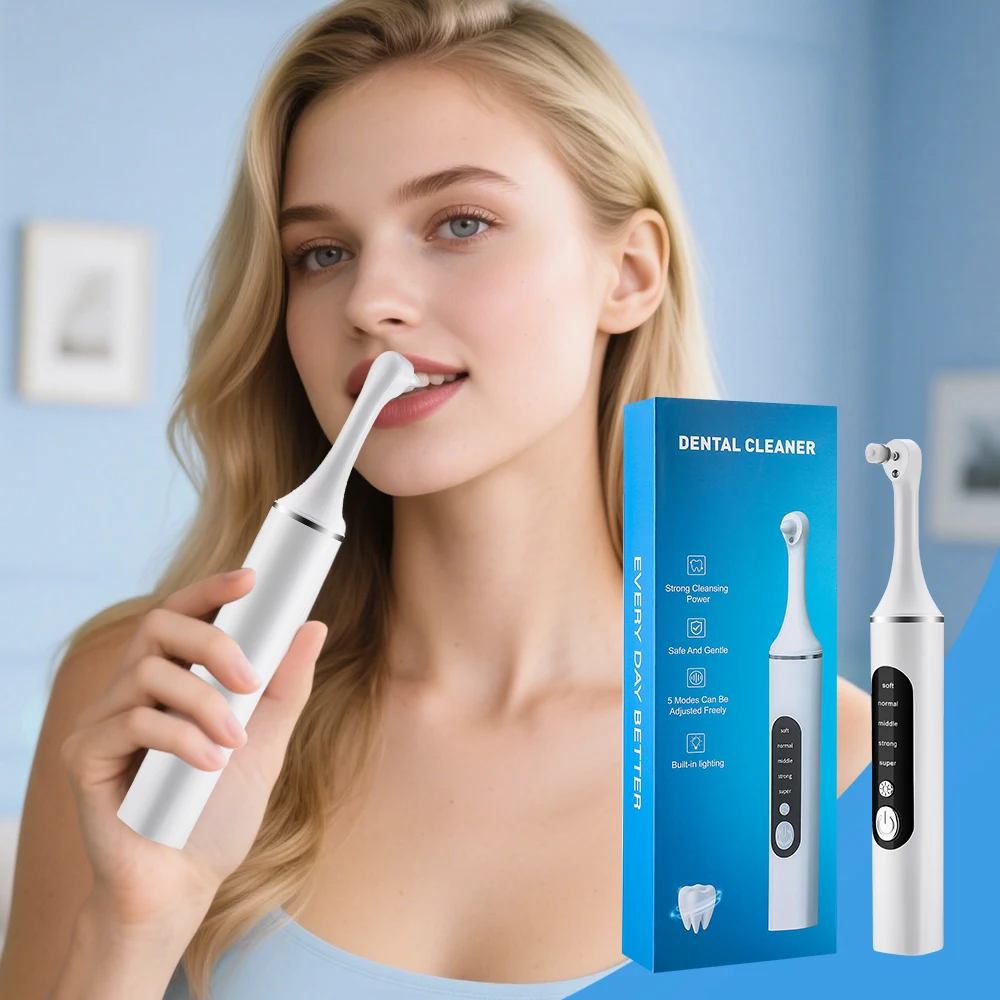 Teeth Whitening Light Kit - Pembersih Pemutih Gigi Elektrik dengan 6