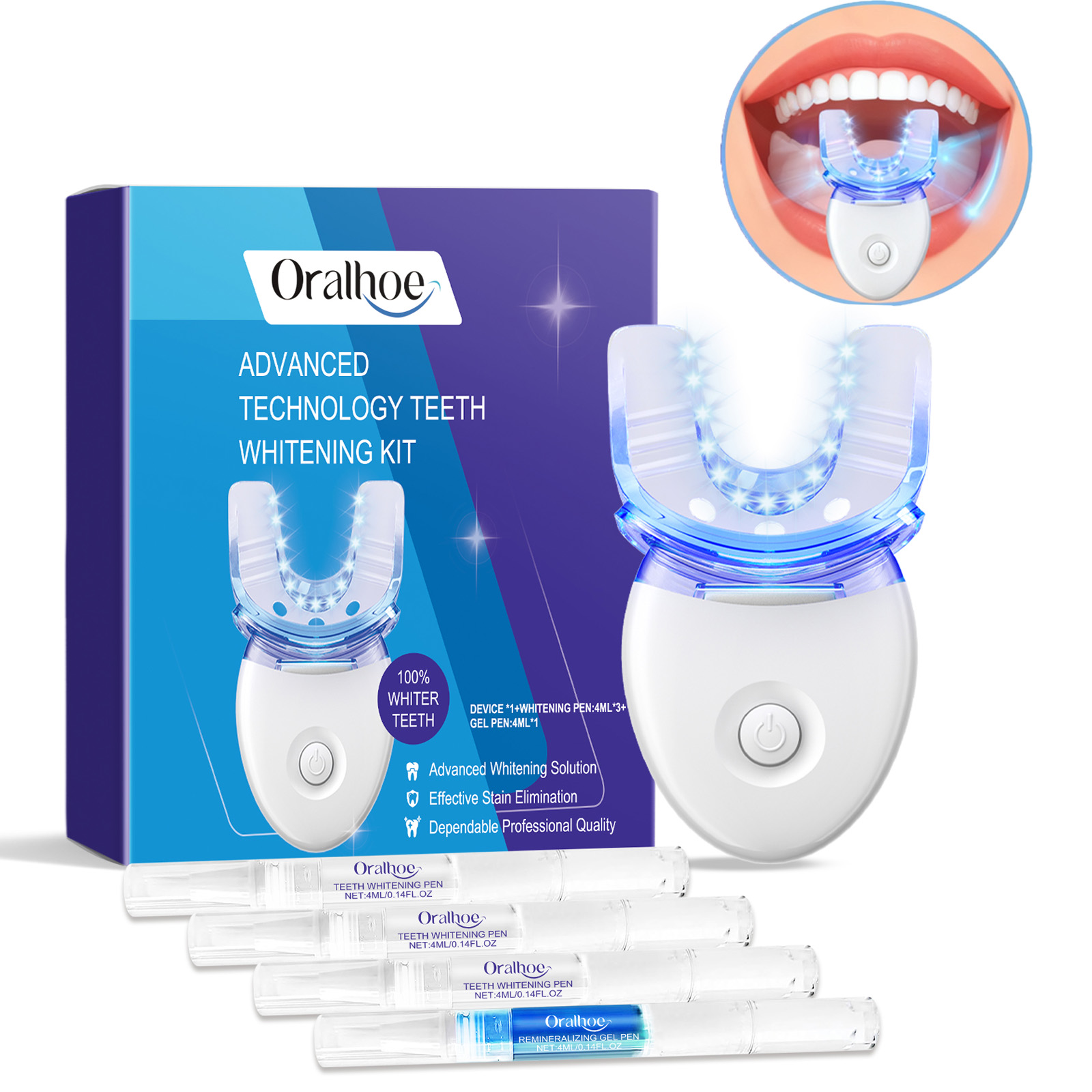 Teeth Whitening Products - Kit Lampu LED Pemutih Gigi Profesional