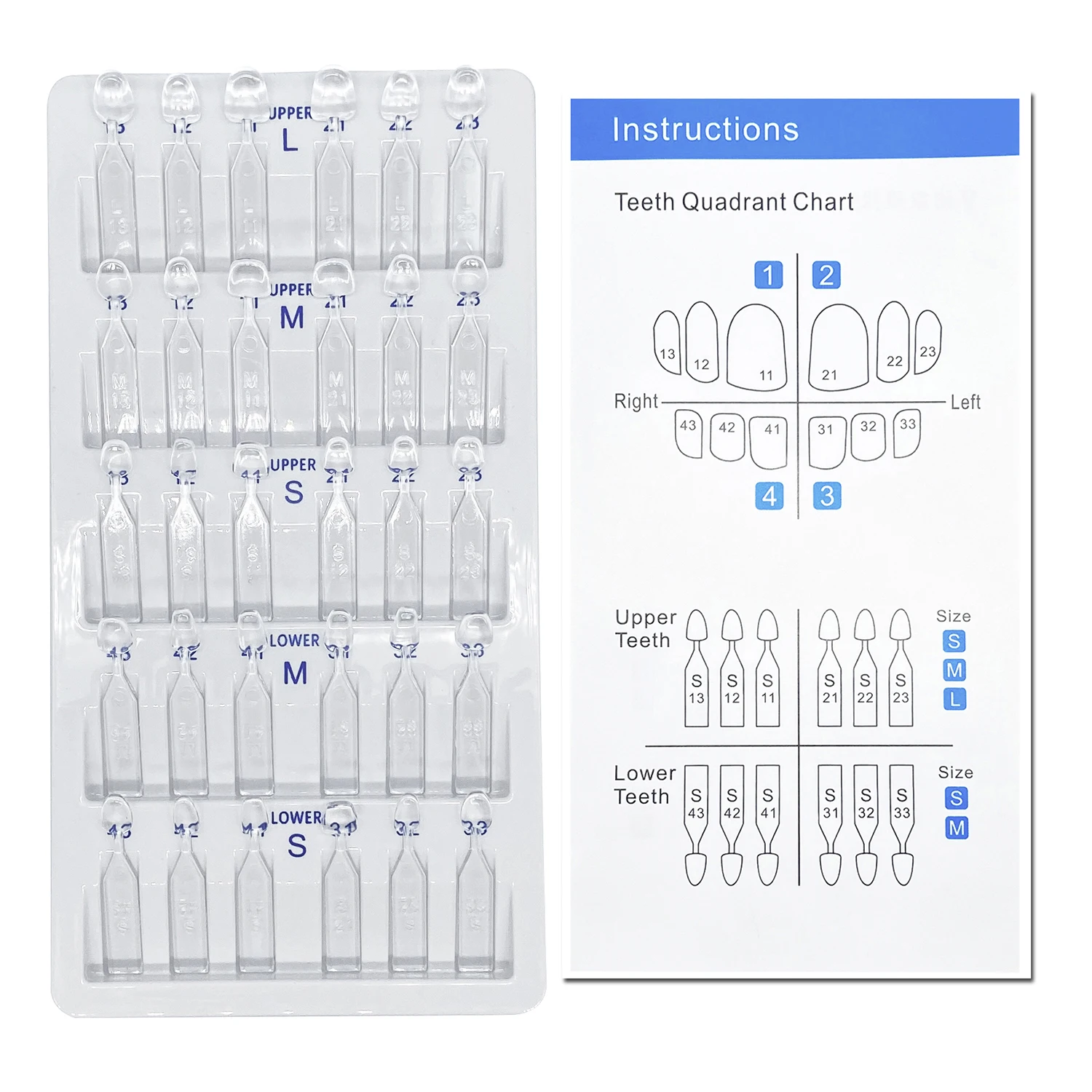 32 Buah/Set Kit Cetakan Veneer - Teeth Whitening Light Kit ulasan dan harga