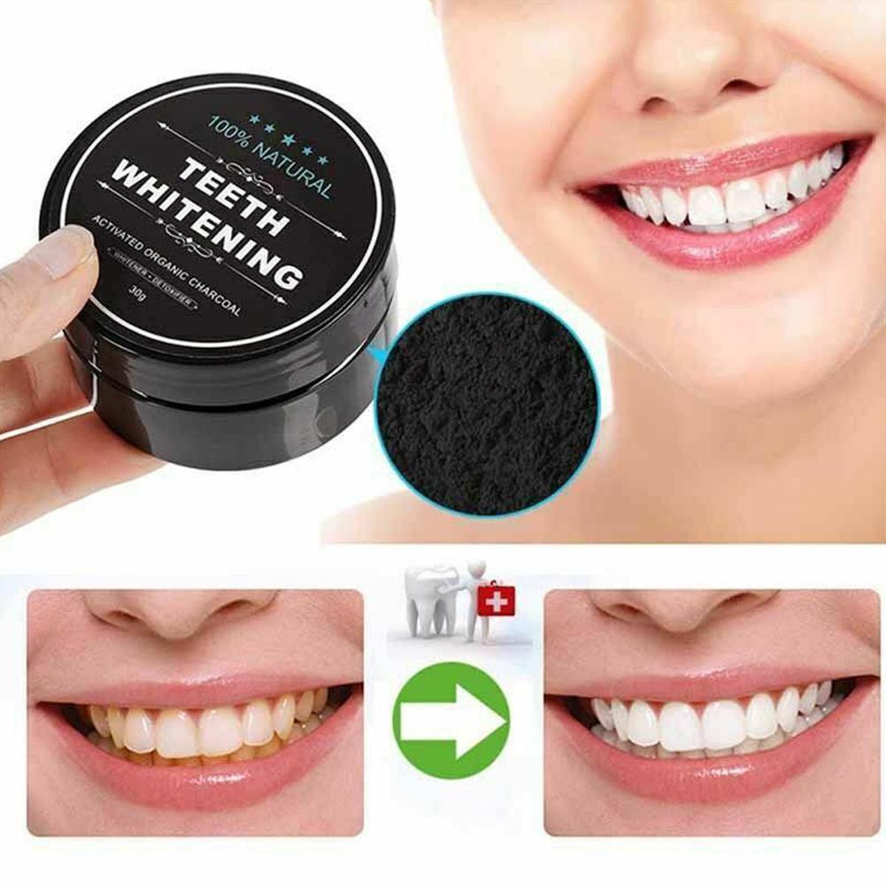 Bubuk Arang Organik Aktif Pemb - Teeth Whitening Charcoal ulasan dan harga