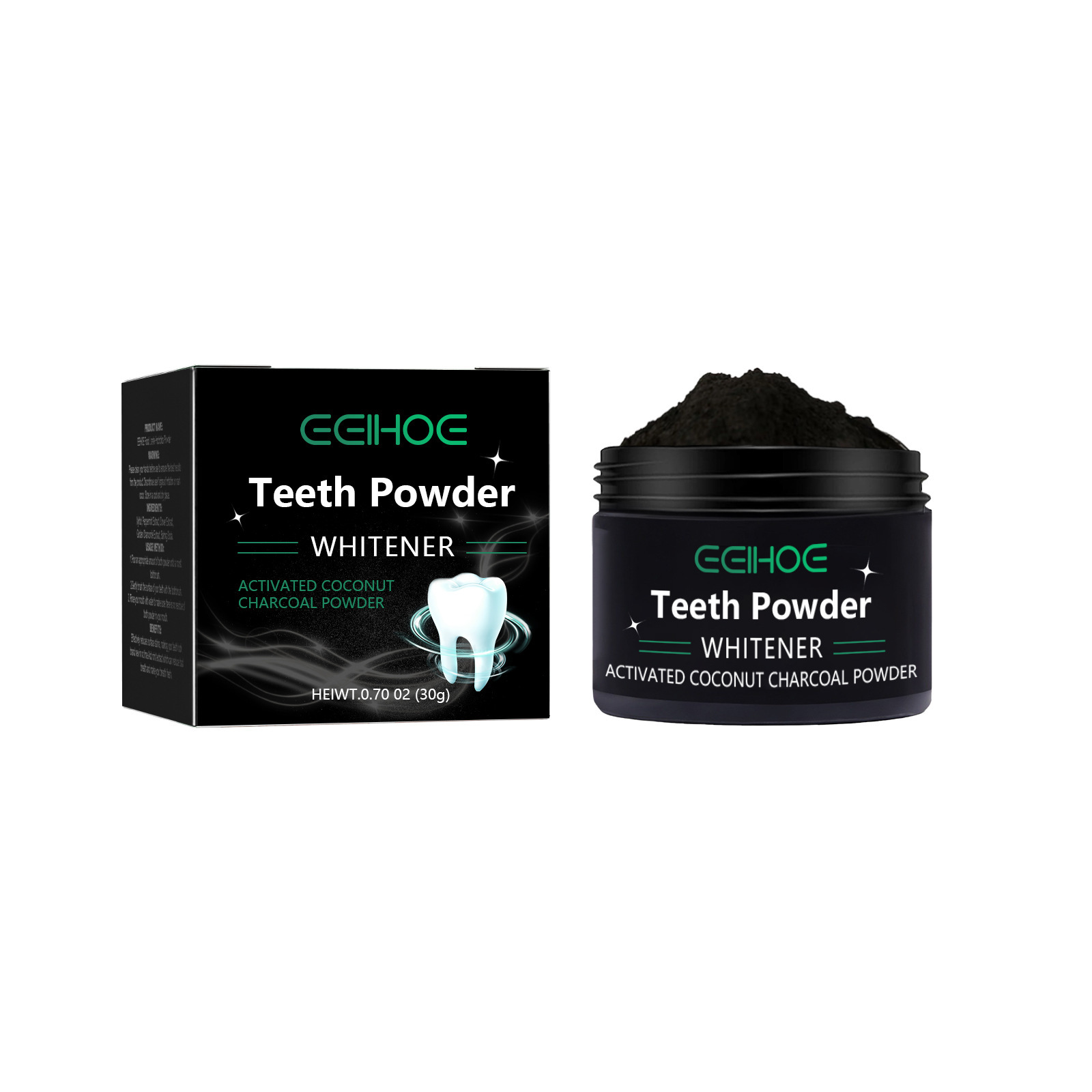 Bubuk Arang EELHOE untuk Produ - Teeth Whitening Charcoal ulasan dan harga