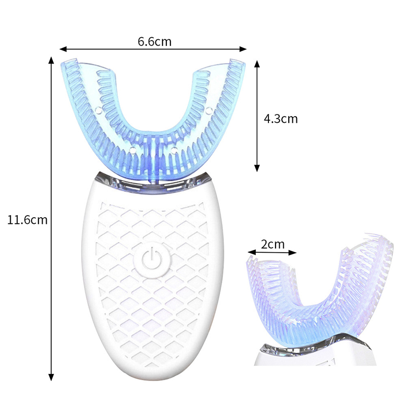 Bulu lembut bentuk U gigi pint - Teeth Whitening Light Kit ulasan dan harga