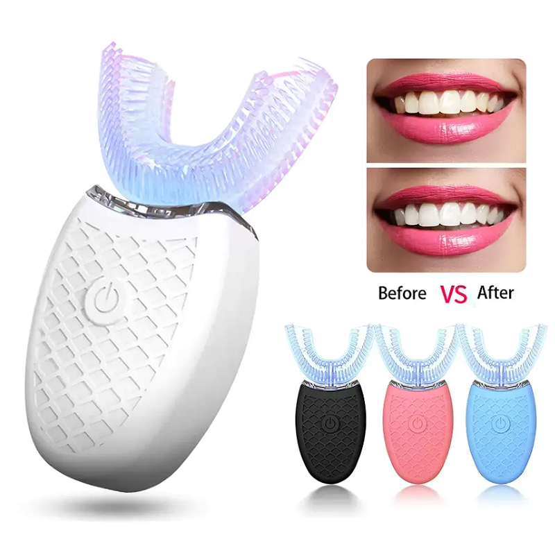 Bulu lembut bentuk U gigi pint - Teeth Whitening Light Kit ulasan dan harga