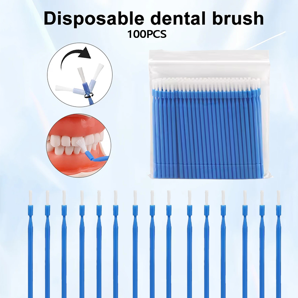 100 Buah Aplikator Sikat Mikro - Teeth Whitening Products ulasan dan harga