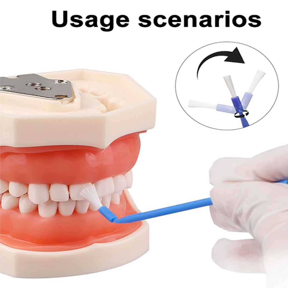 100 Buah Aplikator Sikat Mikro - Teeth Whitening Products ulasan dan harga