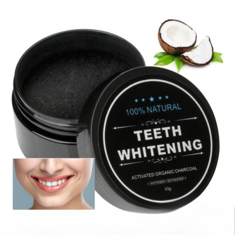 1 Kotak Bubuk Pemutih Gigi Ara - Teeth Whitening Charcoal ulasan dan harga