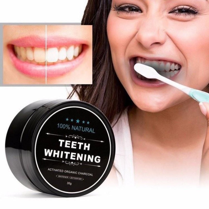 1 Kotak Bubuk Pemutih Gigi Ara - Teeth Whitening Charcoal ulasan dan harga