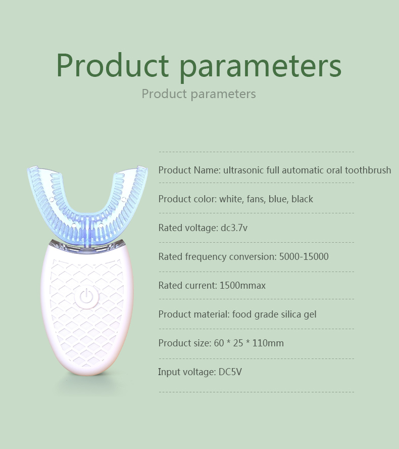 Sikat Gigi Tipe U Cerdas 360 D - Teeth Whitening Light Kit ulasan dan harga