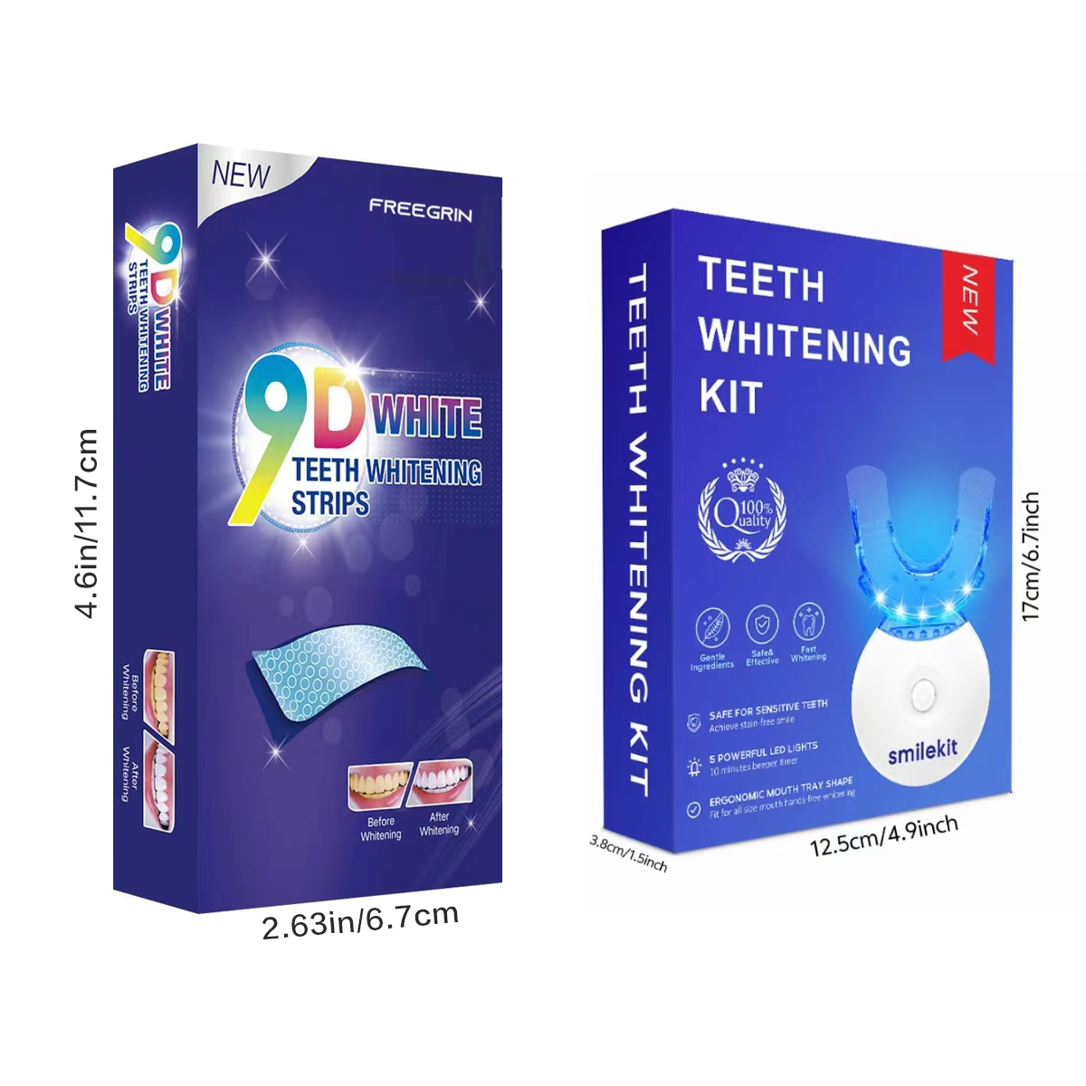 Kit pemutih gigi-5X lampu LED  - Teeth Whitening Light Kit ulasan dan harga