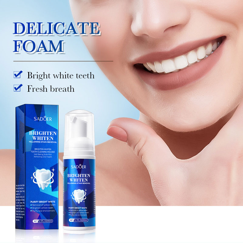 SADOER Mousse Pembersih Gigi P - Teeth Whitening Xylitol Gum ulasan dan harga