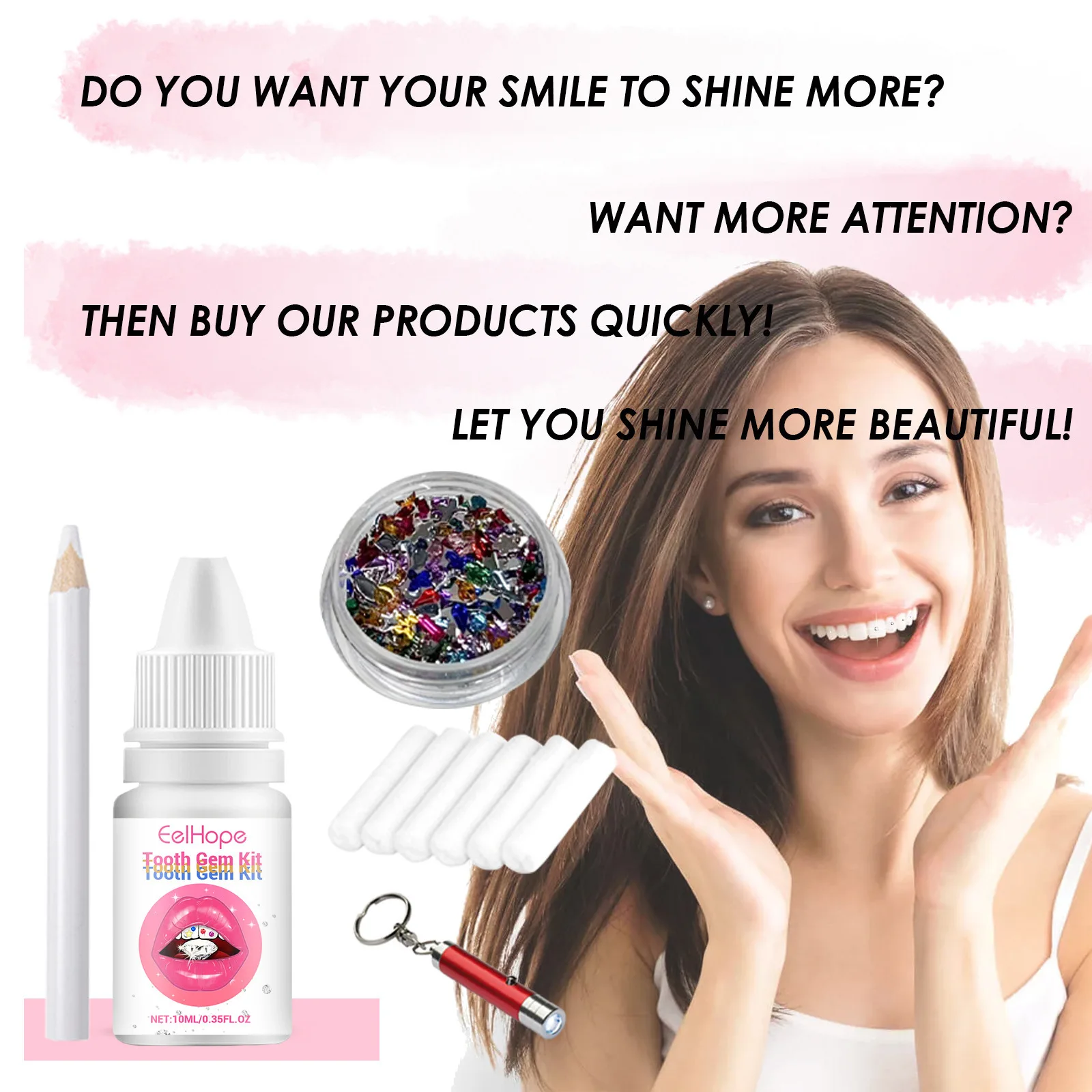 Perlengkapan Perhiasan Gigi DI - Teeth Whitening Usa ulasan dan harga