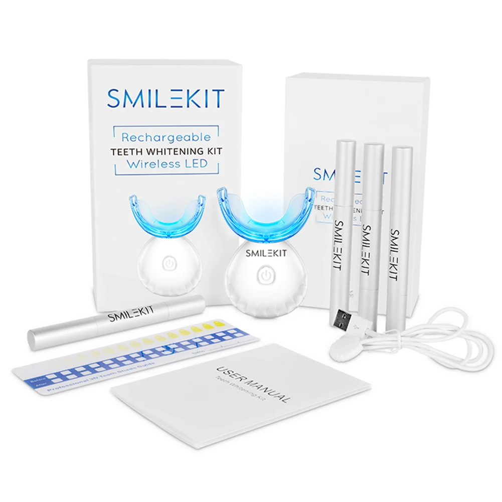 Kit pemutih gigi Mini 16 LED c - Teeth Whitening Light Kit ulasan dan harga