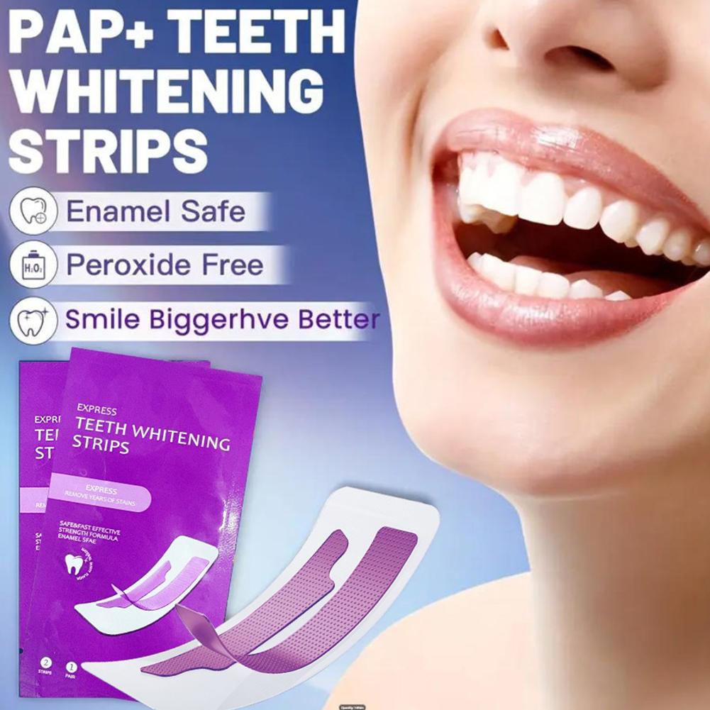 Strip Pemutih Gigi Ungu Tanpa  - Teeth Whitening Instant ulasan dan harga