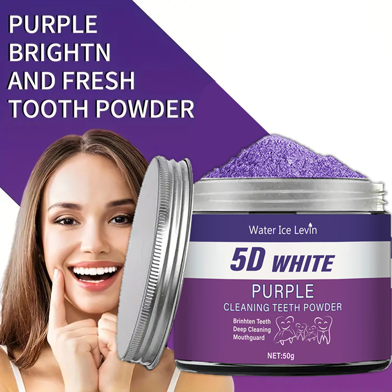 Bubuk Pemutih Gigi Ungu, 50g - - Teeth Whitening Charcoal ulasan dan harga