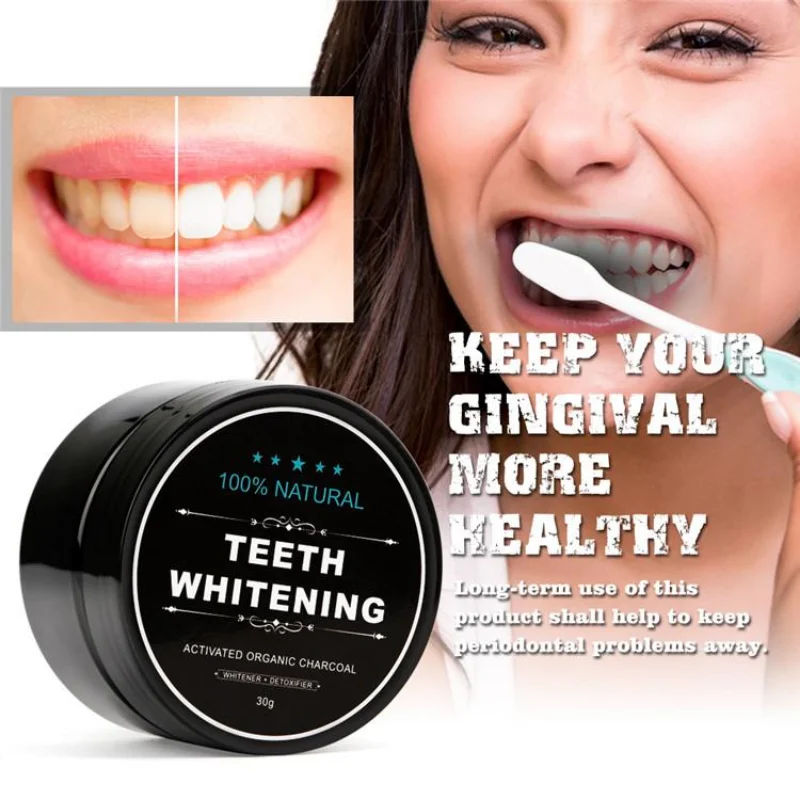 Produk Pemutih Gigi Bubuk Aran - Teeth Whitening Charcoal ulasan dan harga